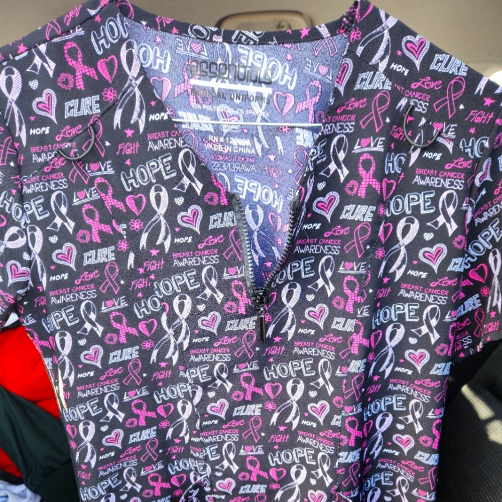 Breast Cancer 🎀 Scrub Top